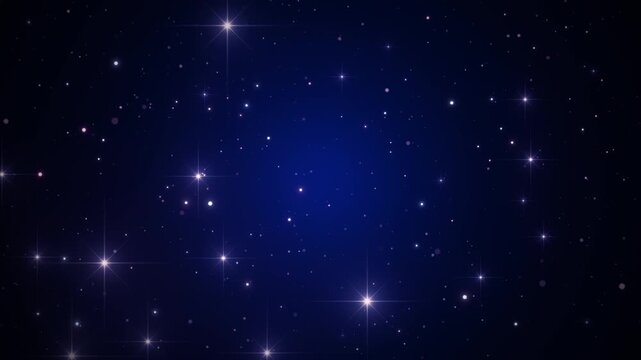 blue magic stars background particles element animation