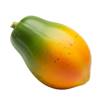 papaya on a white background