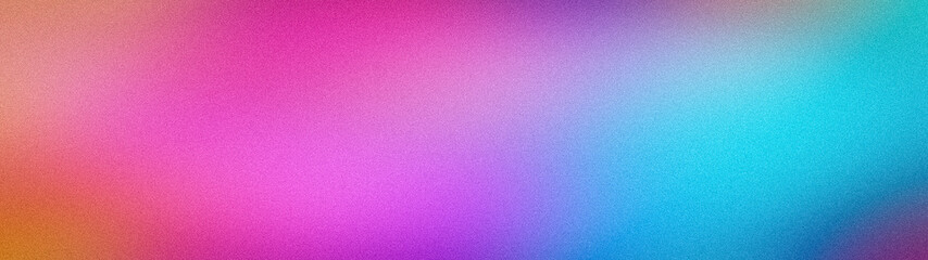 Fototapeta premium Abstract grainy background banner with a soft blend of pastel teal pink and purple