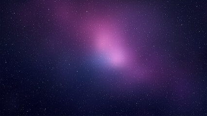 Fototapeta premium Purple nebula with shining star in deep space. Glowing galaxy dust and cosmic light formation. Abstract universe background for science fiction design and astronomy exploration concept.