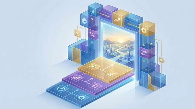 Digital business transformation gateway shaping future urban development, creating strategic opportunities, and navigating data driven innovation at the enterprise threshold