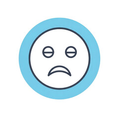 Obraz premium Sad face icon