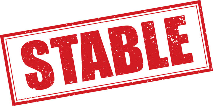 Red Stable Rubber Stamp Sign Mark Word Text Written in Grunge Vector in Grunge Border in Transparent Background, Svg, Png