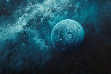 Fototapeta premium uranus planet in deep space.
