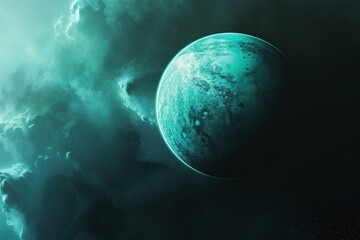 Fototapeta premium uranus planet in deep space.
