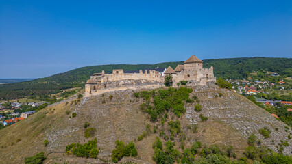 Fototapeta premium Panorama view of Sumeg castle in Hungary