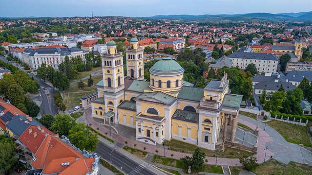 Sunset view of Cathedral Basilica of St. John the Apostle at Ege