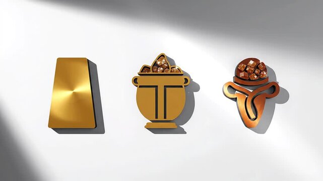 Reyes Magos Iconic Gifts Minimal Visual Representation