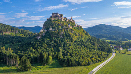Panorama view of Hochosterwitz castle in Austria © dudlajzov