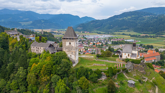 Petersberg castle at Friesach in Austria