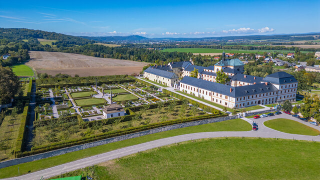 Summer day at Kuks hospital in Czech republic