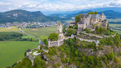 Panorama view of Hochosterwitz in Austria © dudlajzov