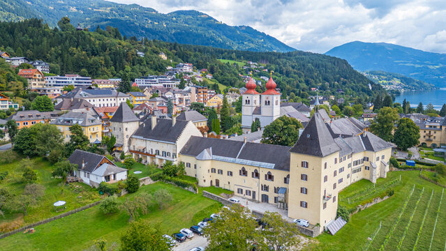 Summer day at millstatt monastery in Austria