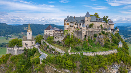 Panorama view of Hochosterwitz in Austria © dudlajzov