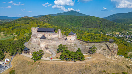 Fototapeta premium Boldogko castle in Hungary during a sunny day