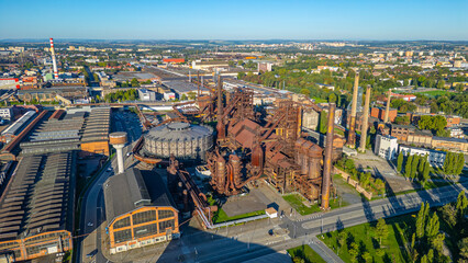 Obraz premium Dolni Vitkovice industrial area in Ostrava, Czech republic