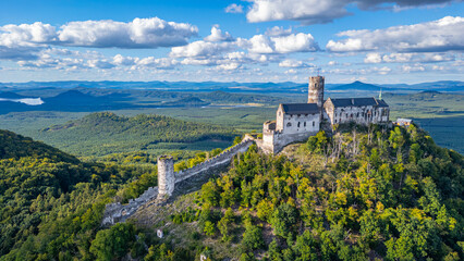Panorama view of Bezdez castle in Czech republic © dudlajzov