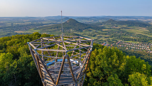 Kisfaludy lookout tower near Badacsony in Hungary