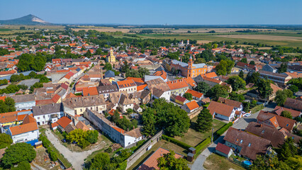 Panorama view of Siklos town in Hungary © dudlajzov