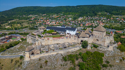 Fototapeta premium Panorama view of Sumeg castle in Hungary