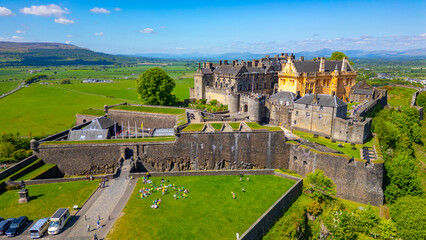 Panorama view of Stirling castle in Scotland © dudlajzov