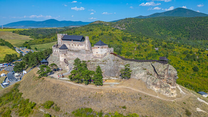 Fototapeta premium Boldogko castle in Hungary during a sunny day