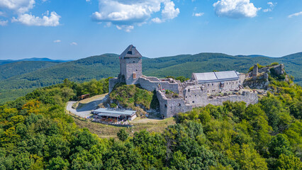 Fototapeta premium Castle of Regec during a sunny day in Hungary