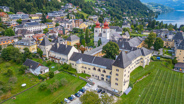 Summer day at millstatt monastery in Austria