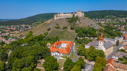 Panorama view of Sumeg castle in Hungary © dudlajzov