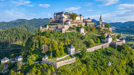 Panorama view of Hochosterwitz castle in Austria © dudlajzov