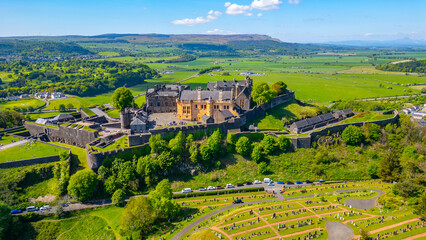 Panorama view of Stirling castle in Scotland © dudlajzov