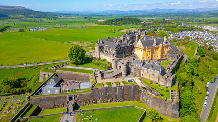 Panorama view of Stirling castle in Scotland © dudlajzov