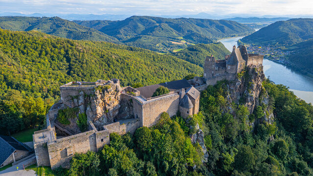 Summer day at Aggstein Castle in Austria