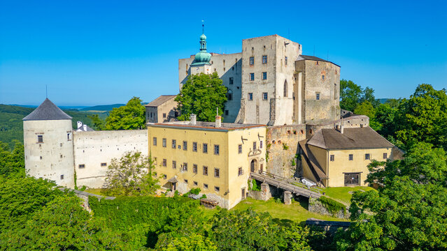 Buchlov castle during a sunny day in Czech republic