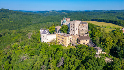Fototapeta premium Buchlov castle during a sunny day in Czech republic