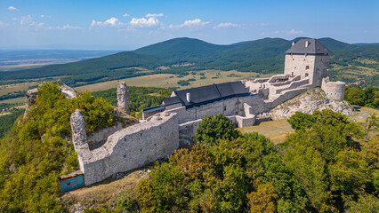 Fototapeta premium Castle of Regec during a sunny day in Hungary