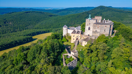 Buchlov castle during a sunny day in Czech republic © dudlajzov