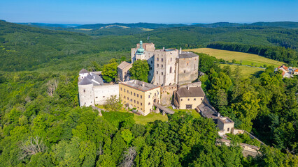 Buchlov castle during a sunny day in Czech republic © dudlajzov