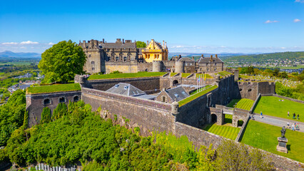 Panorama view of Stirling castle in Scotland © dudlajzov