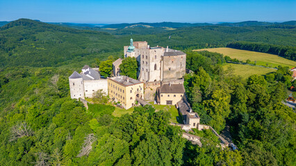 Buchlov castle during a sunny day in Czech republic © dudlajzov