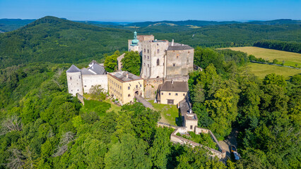Buchlov castle during a sunny day in Czech republic © dudlajzov