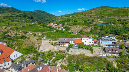 Fototapeta premium Ruins of Stein castle at Krems an der Donau, Austria