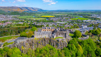 Panorama view of Stirling castle in Scotland © dudlajzov