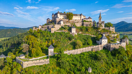 Panorama view of Hochosterwitz castle in Austria © dudlajzov