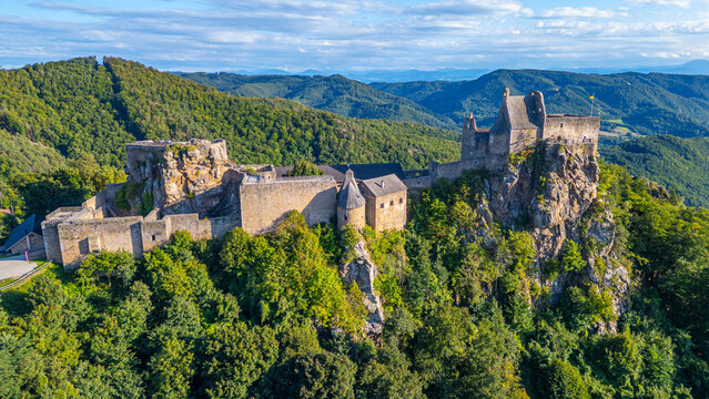 Summer day at Aggstein Castle in Austria
