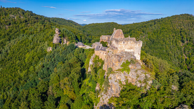 Summer day at Aggstein Castle in Austria