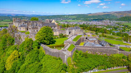Panorama view of Stirling castle in Scotland © dudlajzov