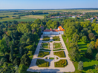 Fototapeta premium view of Szechenyi castle in Nagycenk, Hungary