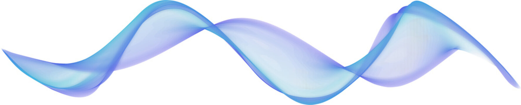 Abstract Blue Wave Light Overlay,