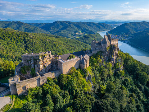 Summer day at Aggstein Castle in Austria